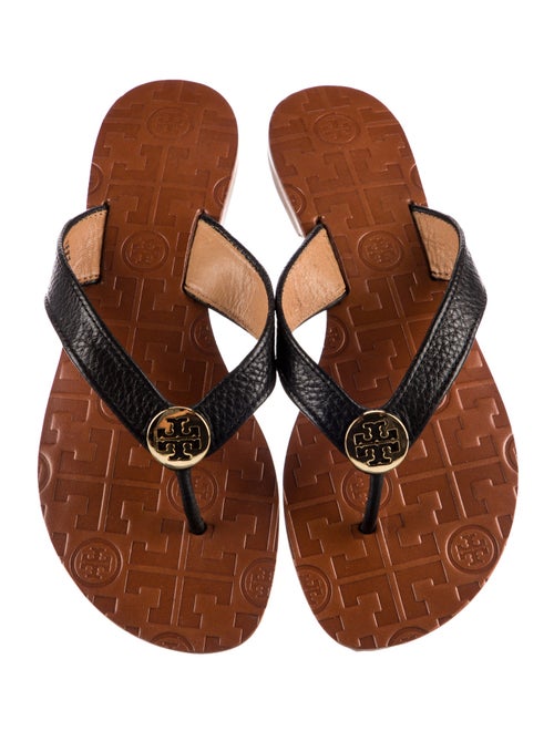 Tory Burch Leather Flip Flops