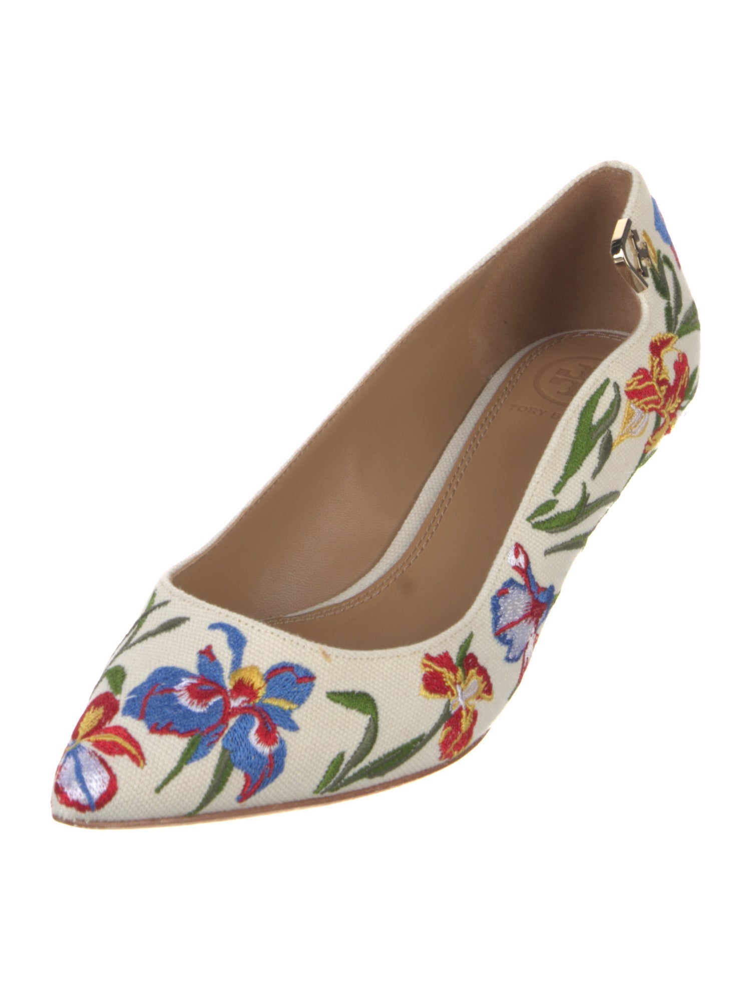 Tory Burch Canvas Floral Print Pumps