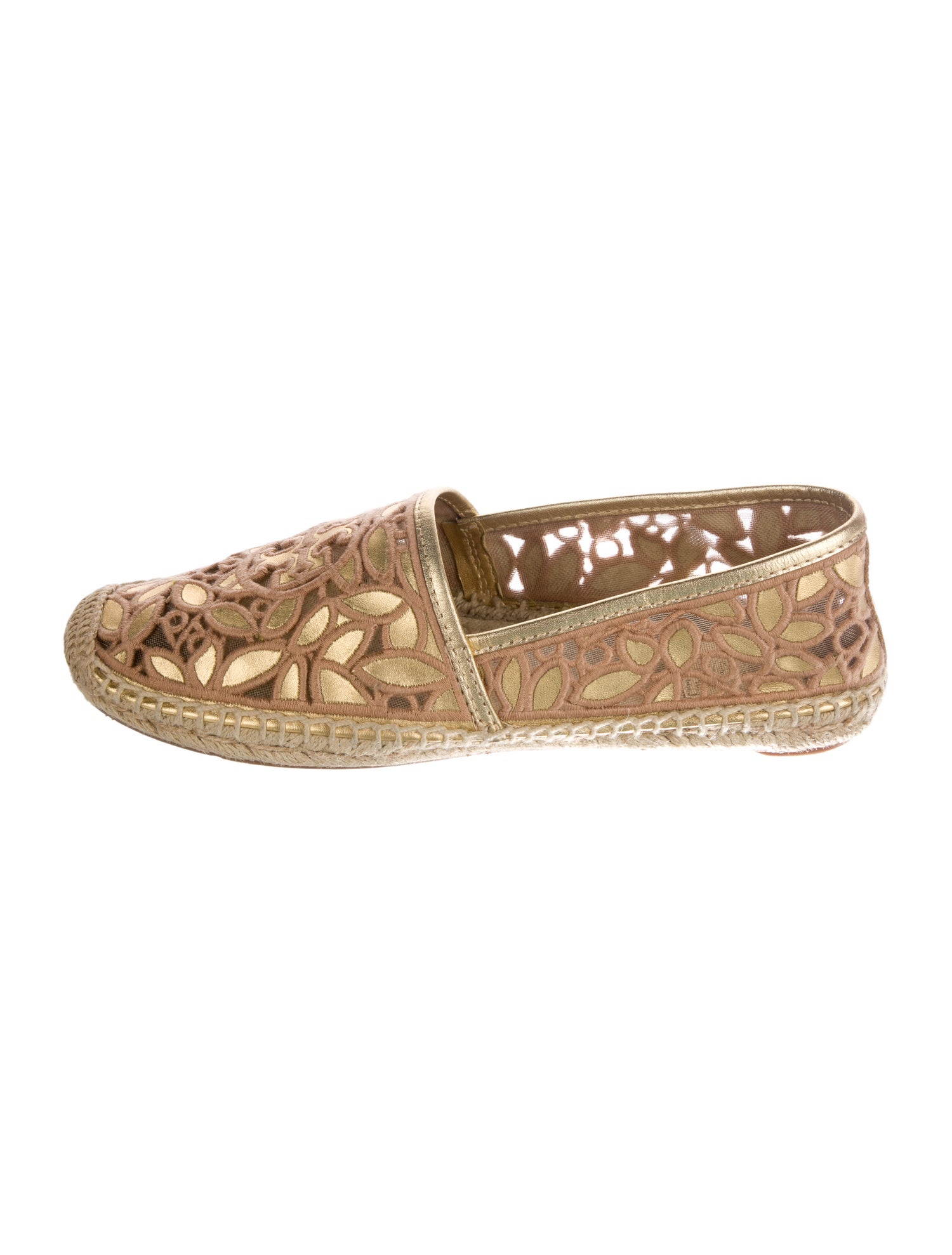 Tory Burch Leather Printed Espadrilles