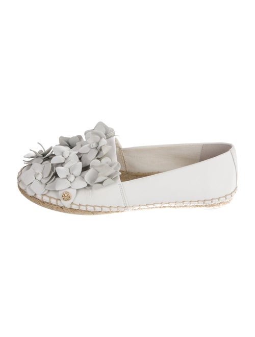 Tory Burch Leather Floral Print Espadrilles