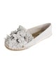 Tory Burch Leather Floral Print Espadrilles