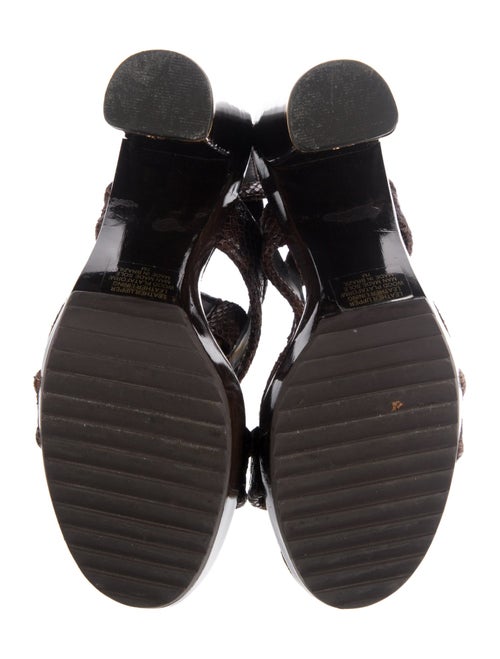 Tory Burch Snakeskin Animal Print Slingback Sandals