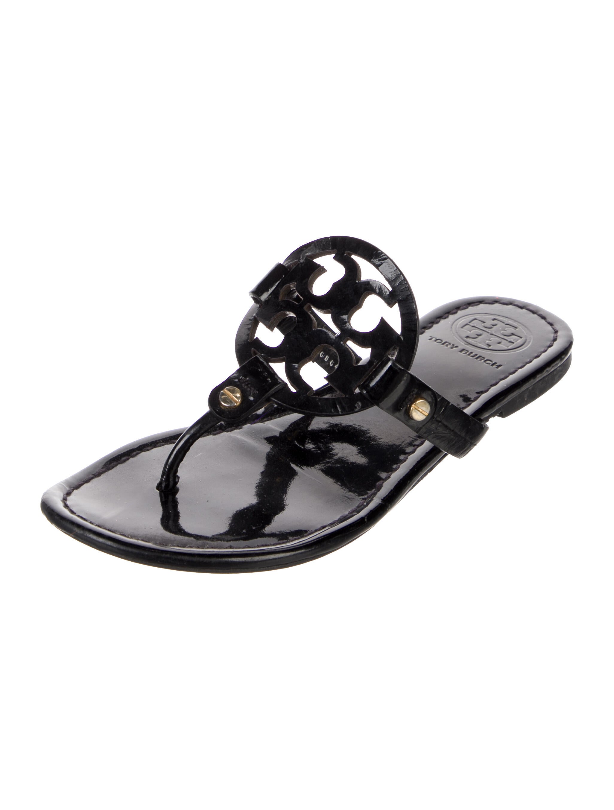 Tory Burch Patent Leather Slides