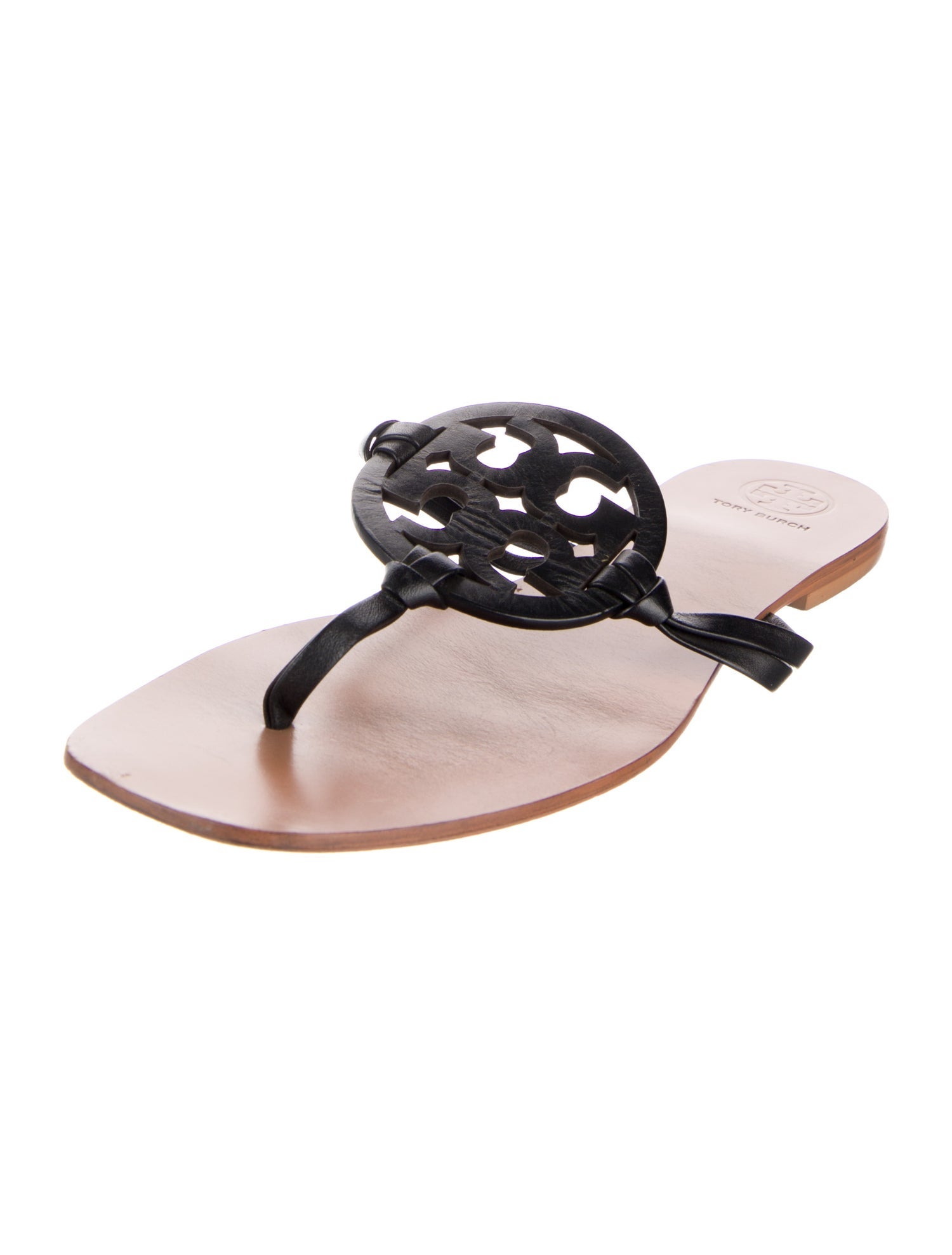 Tory Burch Leather Slides