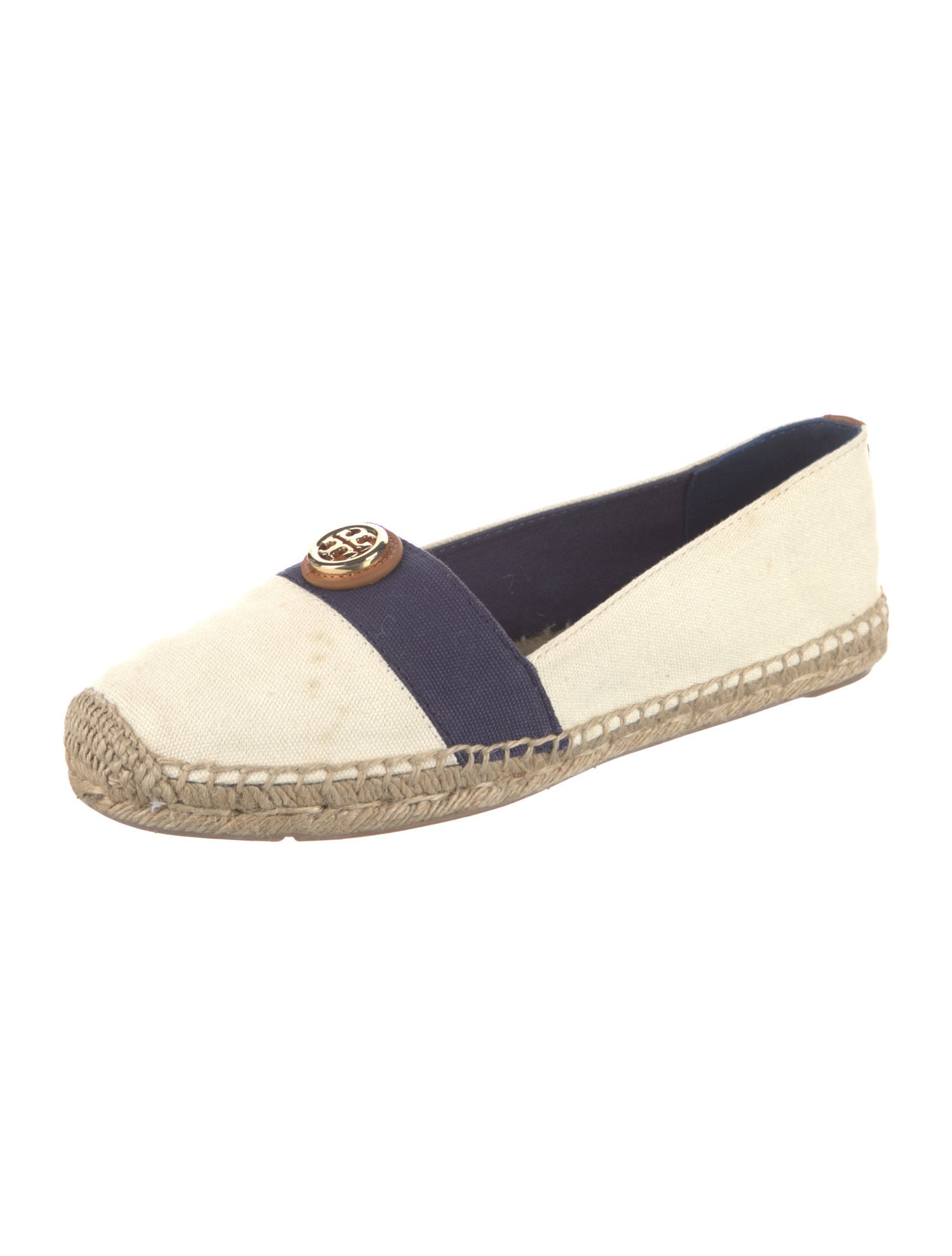 Tory Burch Canvas Colorblock Pattern Espadrilles