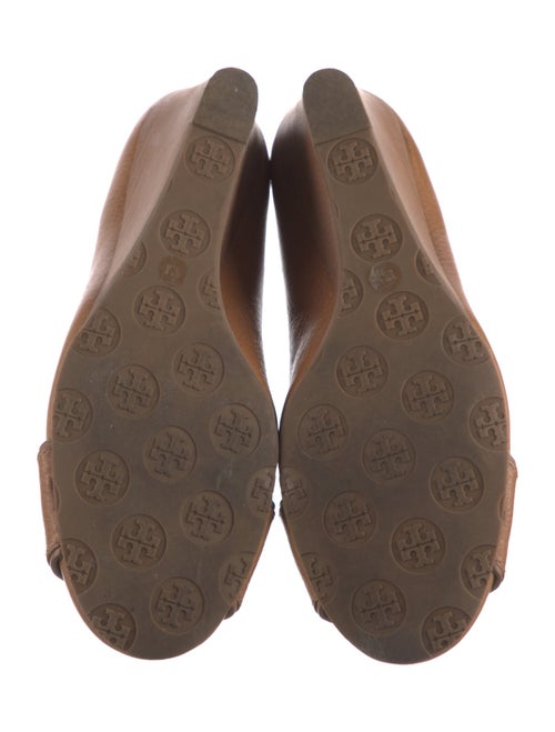 Tory Burch Signature Logo Leather Ballet Flats