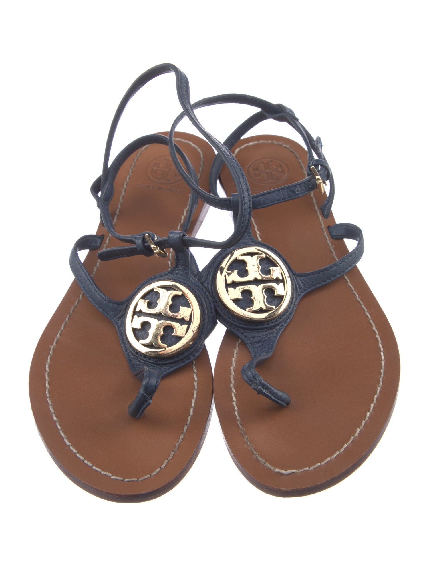 Tory Burch Leather Slingback Sandals