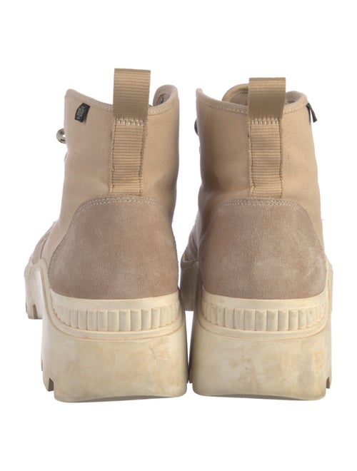 Tory Burch Canvas Combat Boots