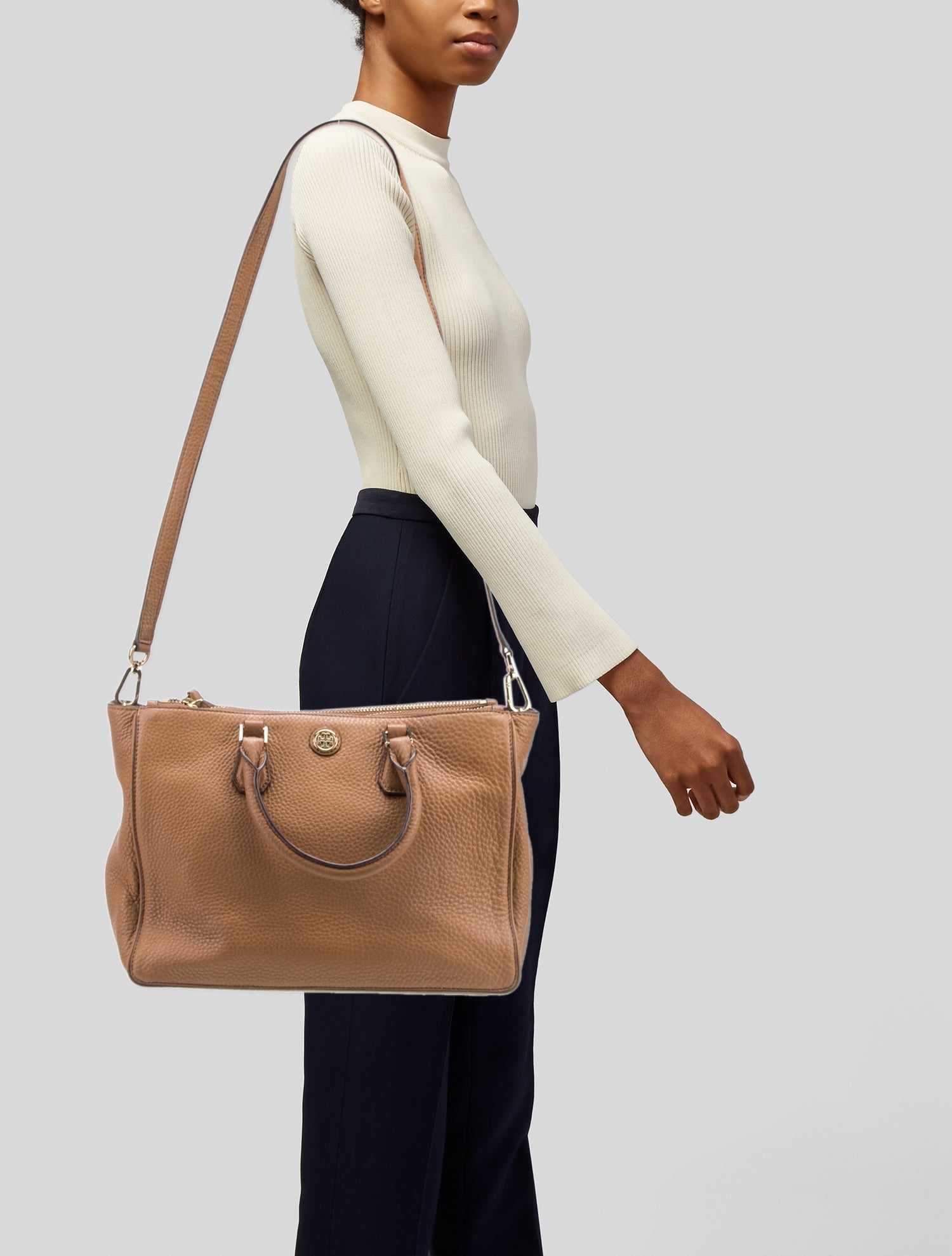 Tory Burch Leather Top Handle Bag