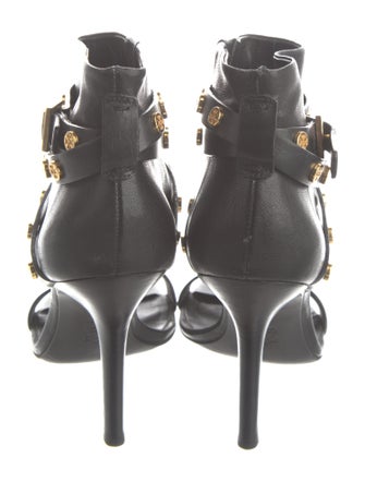 Tory Burch Leather Studded Accents T-Strap Sandals