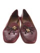 Tory Burch Leather Bow Accents Loafers
