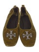 Tory Burch Velvet Crystal Embellishments Ballet Flats