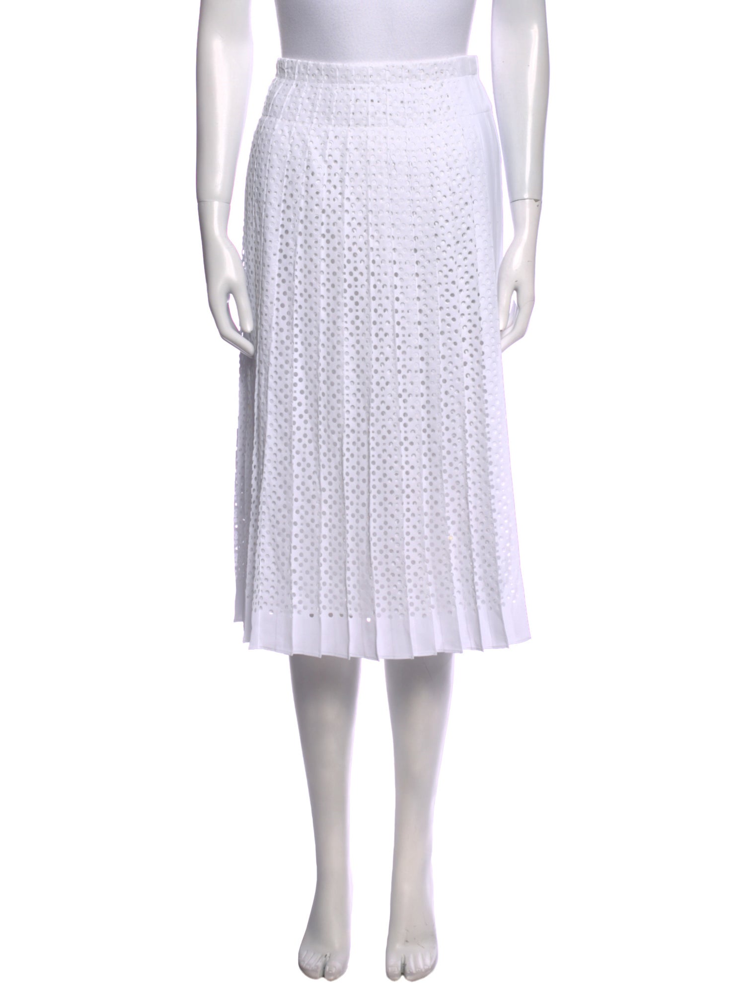 Tory Burch Lasercut Accents Knee-Length Skirt