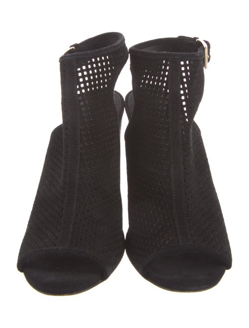 Tory Burch Suede Lasercut Accents Slingback Sandals