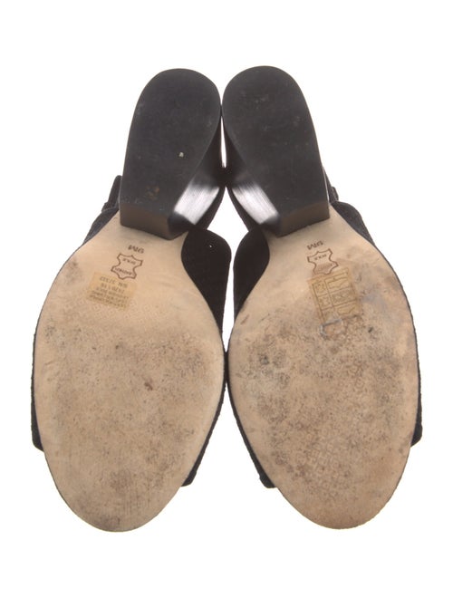 Tory Burch Suede Lasercut Accents Slingback Sandals