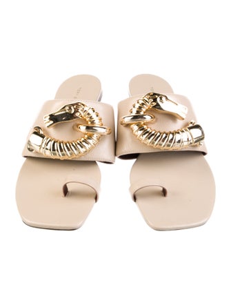 Tory Burch Leather Slides