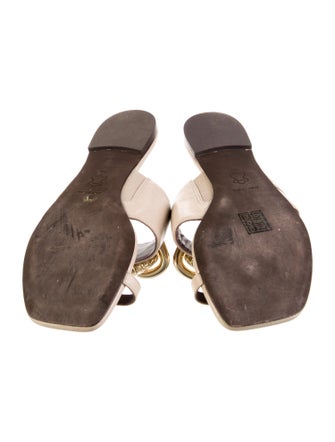 Tory Burch Leather Slides