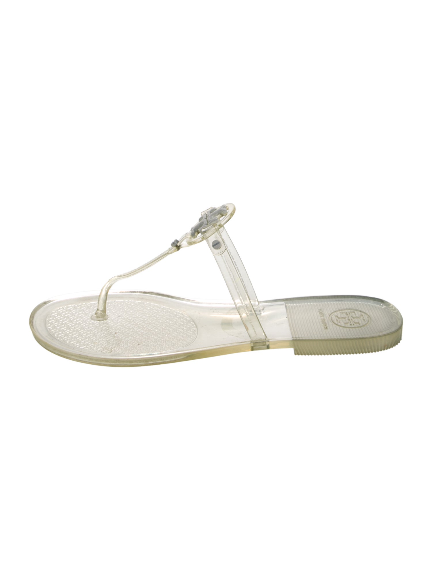 Tory Burch Rubber T-Strap Sandals