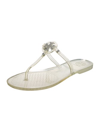 Tory Burch Rubber T-Strap Sandals