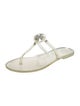 Tory Burch Rubber T-Strap Sandals