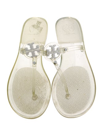 Tory Burch Rubber T-Strap Sandals