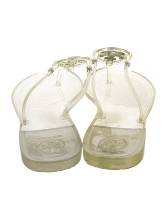 Tory Burch Rubber T-Strap Sandals