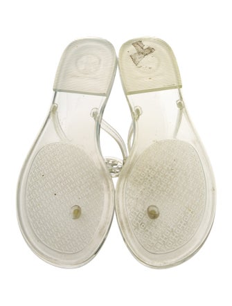 Tory Burch Rubber T-Strap Sandals