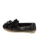 Tory Burch Leather Leather Trim Embellishment Espadrilles