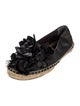 Tory Burch Leather Leather Trim Embellishment Espadrilles