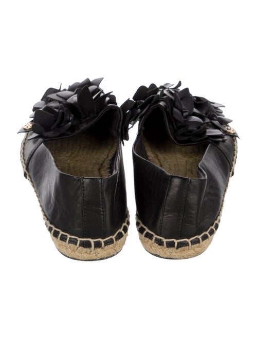 Tory Burch Leather Leather Trim Embellishment Espadrilles