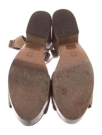 Tory Burch Embroidered Accent Slingback Sandals