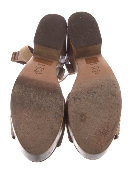 Tory Burch Embroidered Accent Slingback Sandals