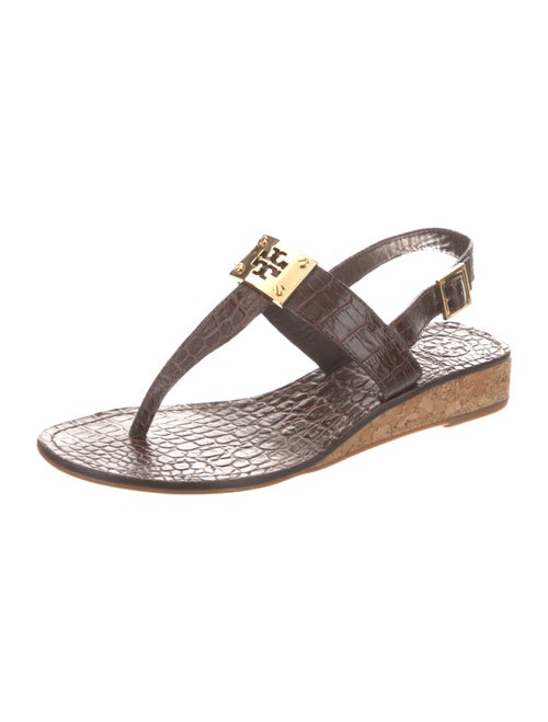Tory Burch Leather T-Strap Sandals