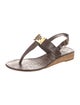 Tory Burch Leather T-Strap Sandals