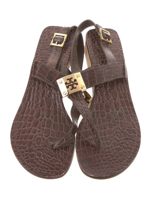 Tory Burch Leather T-Strap Sandals