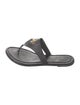 Tory Burch Leather Studded Accents Flip Flops