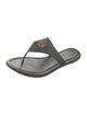 Tory Burch Leather Studded Accents Flip Flops