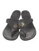 Tory Burch Leather Studded Accents Flip Flops