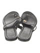 Tory Burch Leather Studded Accents Flip Flops