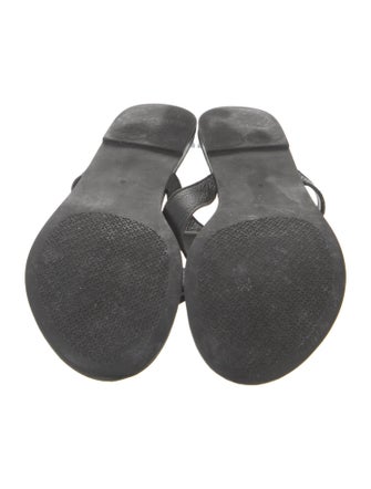Tory Burch Leather Studded Accents Flip Flops