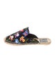 Tory Burch Canvas Floral Print Mules