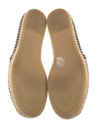 Tory Burch Canvas Lace Pattern Espadrilles