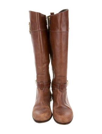 Tory Burch Logo-Embellished Riding Boots