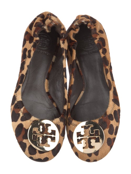 Tory Burch Ponyhair Animal Print Ballet Flats