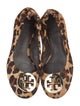 Tory Burch Ponyhair Animal Print Ballet Flats