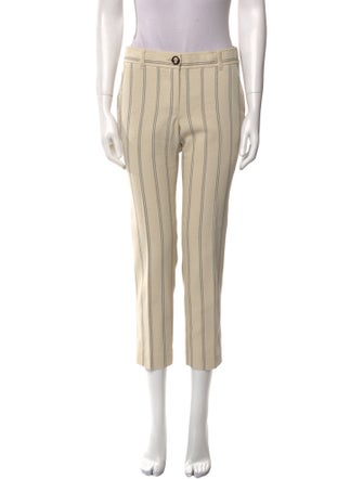 Tory Burch Striped Straight Leg Pants