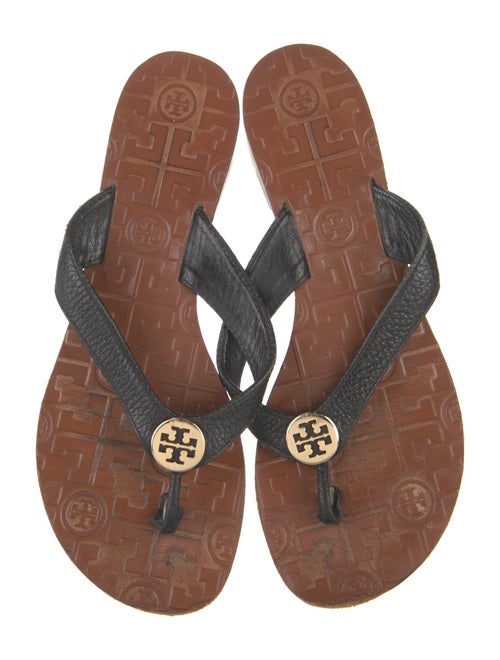 Tory Burch Leather Flip Flops