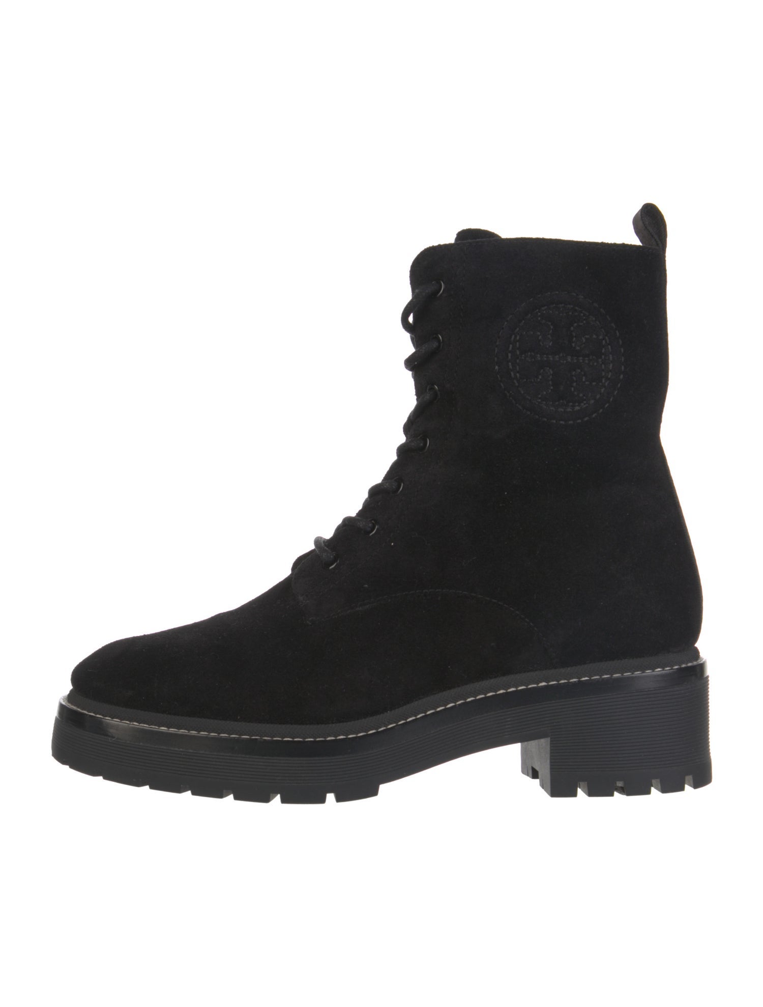 Tory Burch Suede Combat Boots