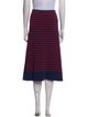 Tory Burch Striped Midi Length Skirt