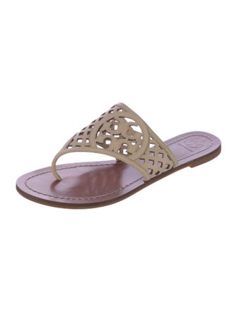 Tory Burch Leather Flip Flops